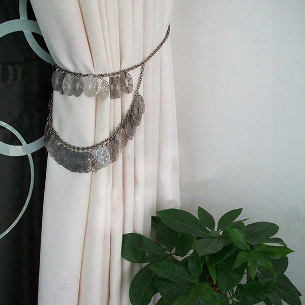 Classical Iron Chain Decorative Curtain Tiebacks