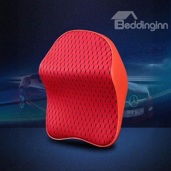 Easy Breathable And Most Comfortable Leather Net Material Car Pillow