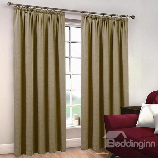 Elegant Polyester Cotton Double Pinch Pleat Curtain