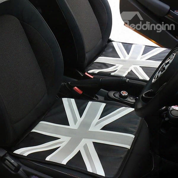 Gray And White Color Simple Style Car Seat Cover