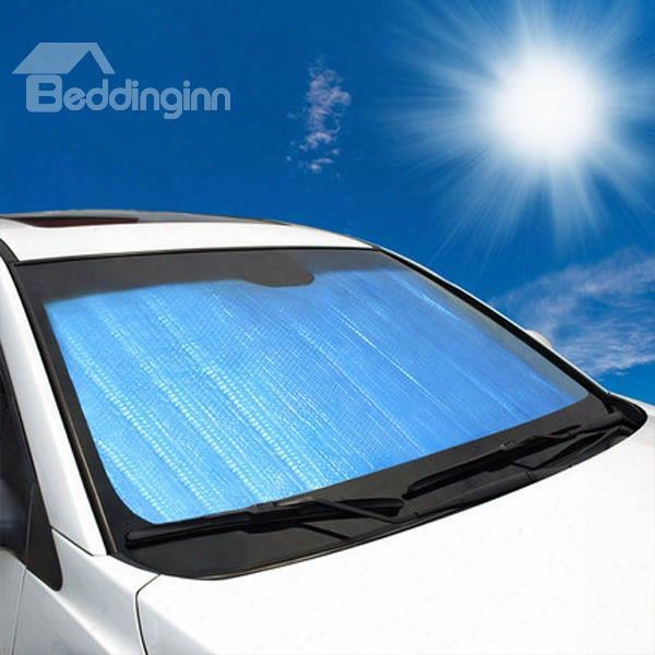 Light Blue Double Stratum Sun Block Car Sun Shades