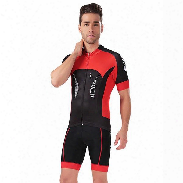 Male Breathable Quick Dry Bike Sponged Short 3d Padded Short Sleeve Cycling Short