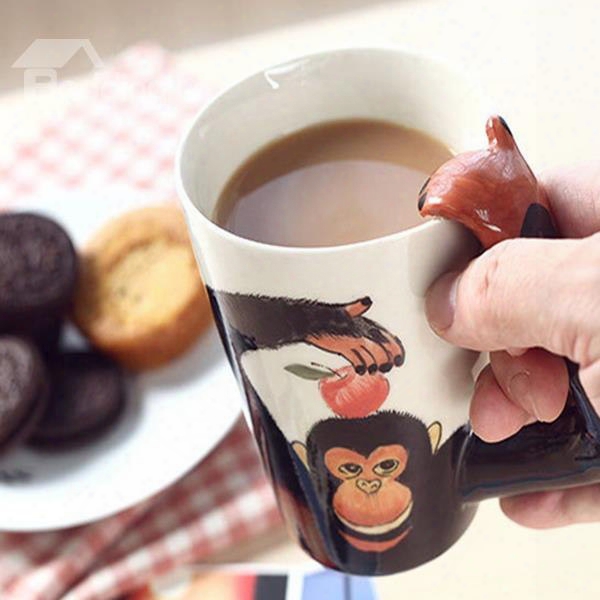 New Arrival Cute Monkey Ceramic Coffee Cup