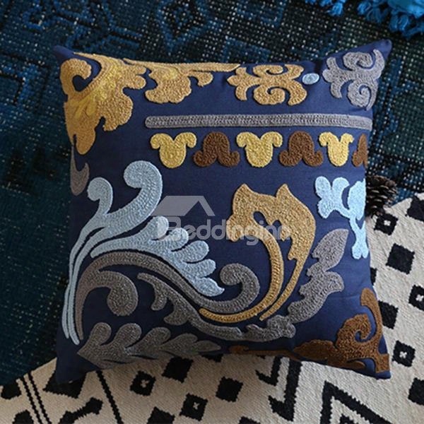 Noble Design Romantic Pattern Blue Throw Piillowcase