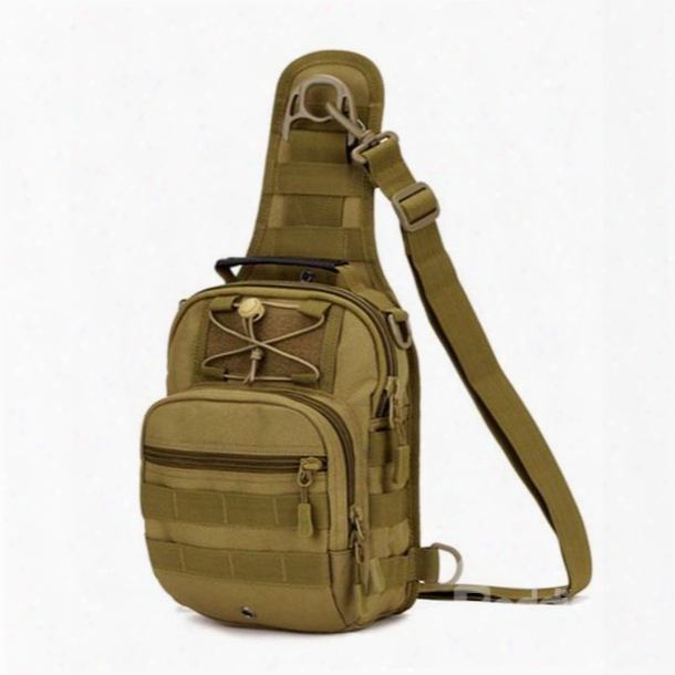 Nylon Fabric Shoulder Sling Unbalance Satchel Outdoor Sports Bag