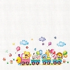 Cute Animal Train Wall Stickers for Children Room Decoration