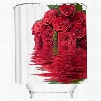 Glamerous Red Rose Bouquet 3D Shower Curtain