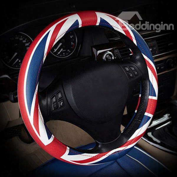 Red Blue And White Fashion Universal Steering Wheel Cover