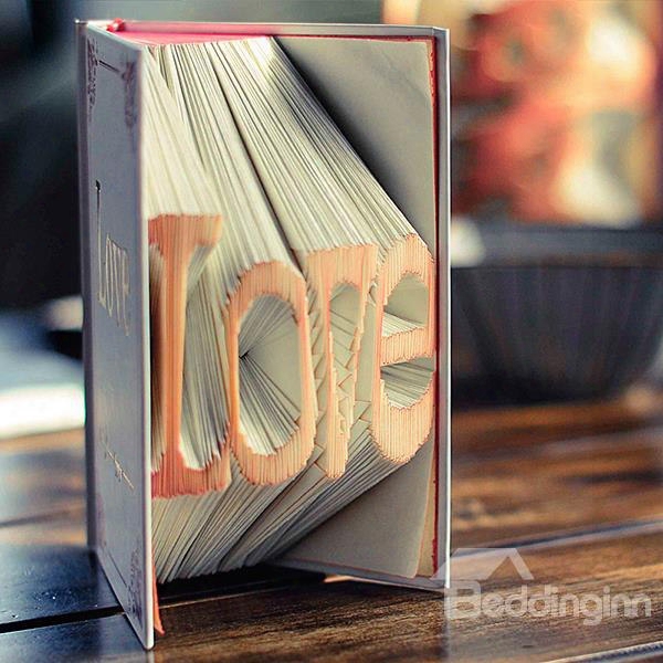 Romantic Red Love Shaped Book Folding Diy Gift