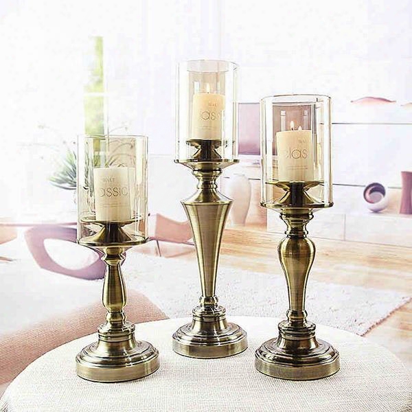 Romantic Simple European Style Home Decorative 1 Piece Candle Holders