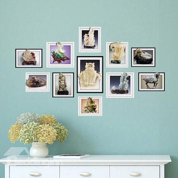 Simple Desktop Decoration Photo Frame Wall Sticker