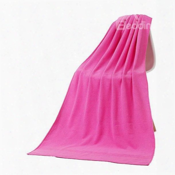 Solid Color Thick Ultrafine Fiber Bath Towel