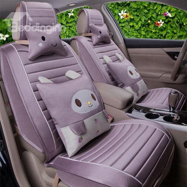 Summer Ice Silk Material And Good Breath Performance Cool Universal Seat Covers