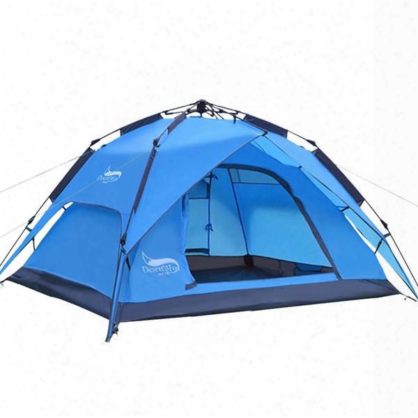 3-4 Person Outdoor Waterproof And Windproof Automatic Building With Rainfly Camping Tent