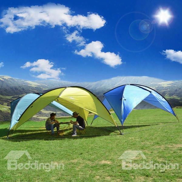 5-8 Person Waterproof Windproof Lightweight Rainfly Sunshade Shelter Uv-protection Camping Shade Canopy