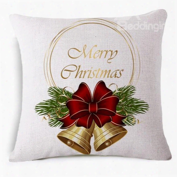 Beautiful Jingle Bell Reactive Printing Put Pillowcase