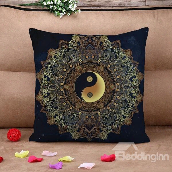 Chic Tai Chiicon Print Throw Pillow Case