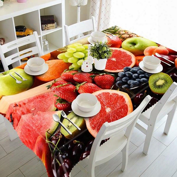 Delicious Miscellaneous Fruit Pattern 3d Tablecloth