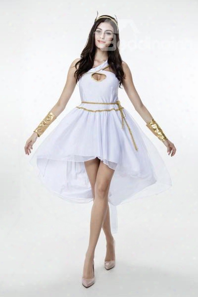 Goddess Modeling With Texture White Cloth Cosplay Costumes