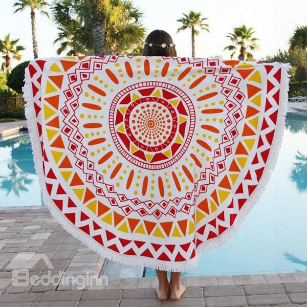 Indian Mandala Hippy Style Big Round Multi Usage Beach Throw Mat