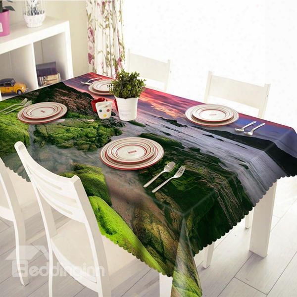 Intoxicating Sunset Seaside Scenery Pattern 3d Table Cloth