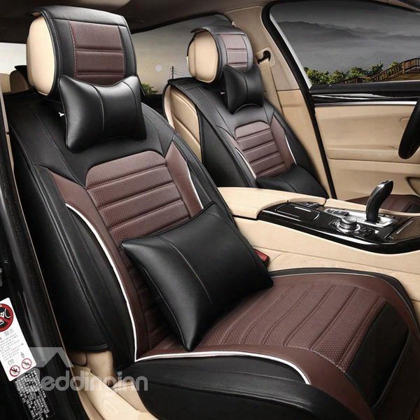Luxurious Popular Fashional Design Leather Material Five Universal Car Seat Cover