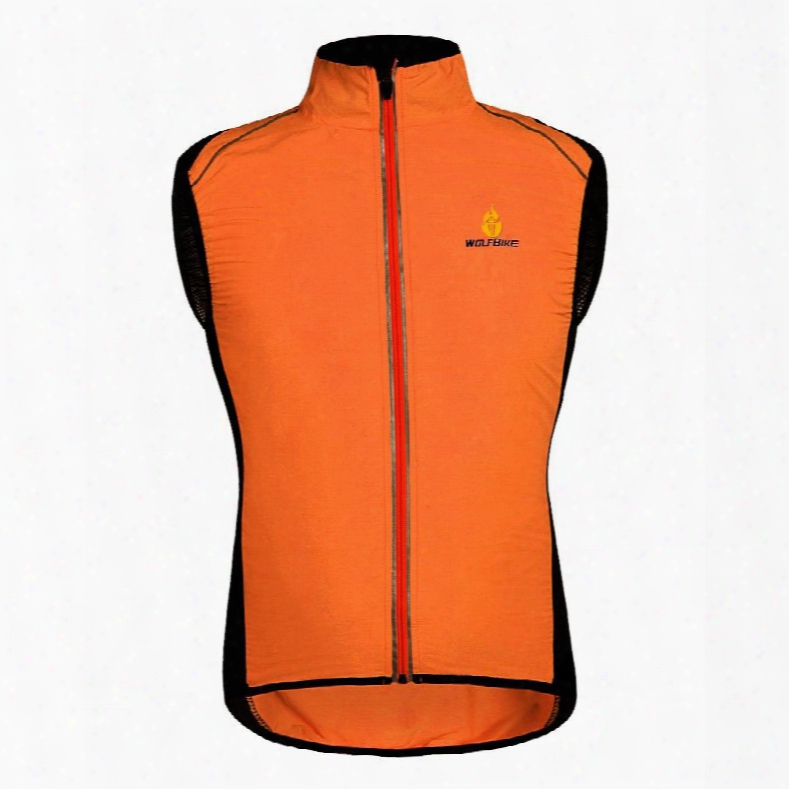 Male Windproof Outdoor Road Bike Jersey Breathable Cycling Shell Vest Jersey