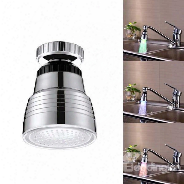 Modern Design Temperature Sensor 3 Colors Kitchen Faucet Head