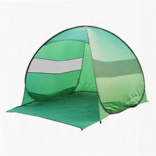 Outdoor Light Weight Single Layer With Fiberglass Skeleton Waterproof And Uv-protection Camping Tent