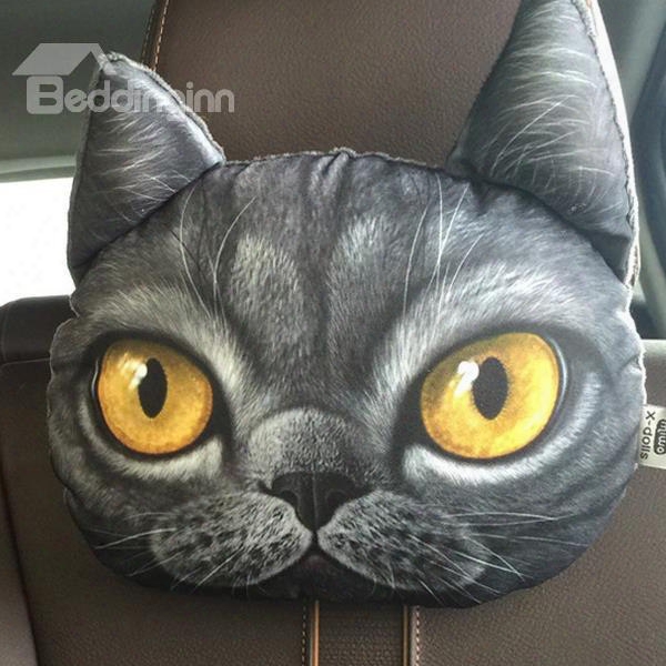 Personalizedshocked Kitten Face Car Seat Pillows