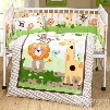 Animals Party in The Forest theme Crib bedding Set