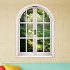 Beautiful Natural Scenery and Green Grassland Window View Removable 3D Wall Stickers