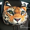 Cute Personalized Tiger Face Creative Car Seat Pillows