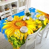 Fresh Polyester Sunflowers Pattern 3D Tablecloth
