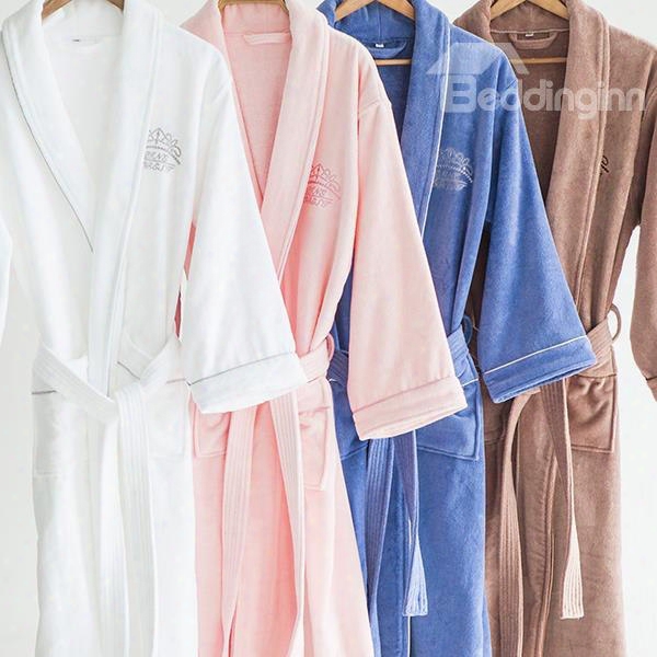 Pure Color Double Layer Technology General Bath Robe
