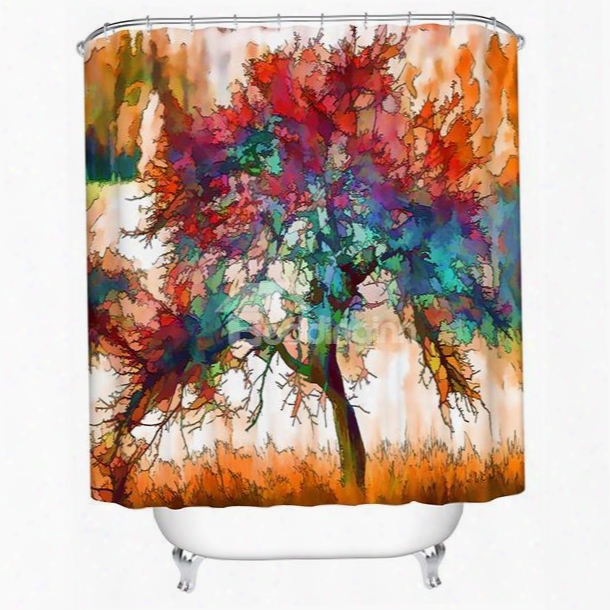 Super Magic Innovative Design Tree 3d Shower Curtain