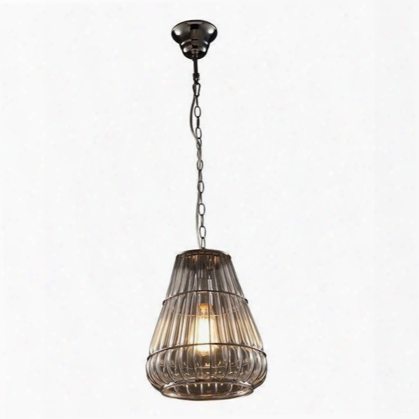 Transparent Iron Frame And Glass Decorative Pendant Light