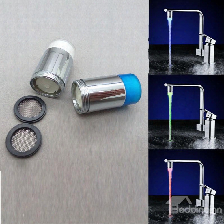 Unique 3 Colors Changing With Temperature Kitchen Faucet Head