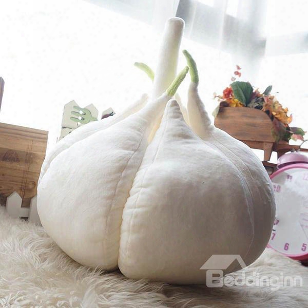 Unique Design Funny Garlic Shape Throw Pillow