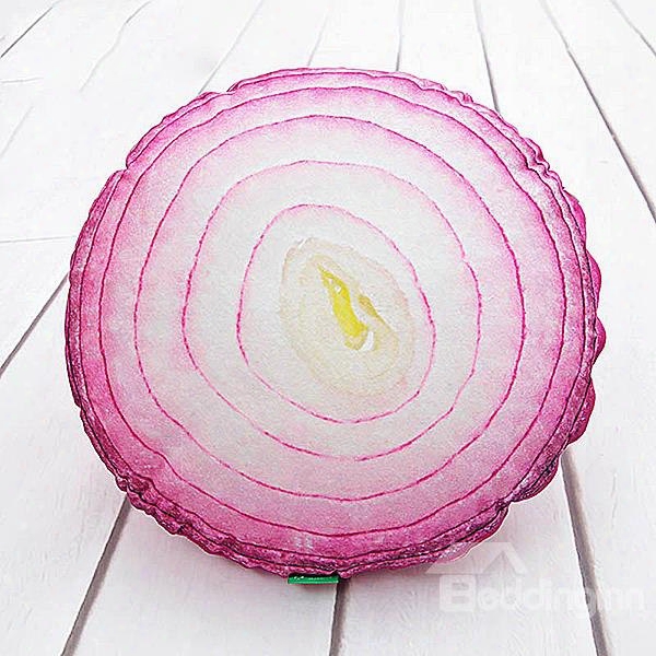 Unique Purple Onion Layers Pattern Pp Cotton Throw Pillow