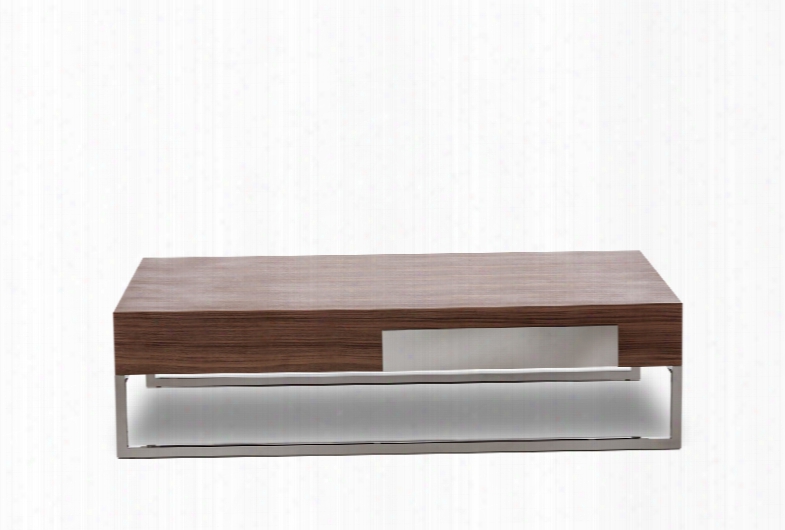 Agate Modern Walnut Coffee Table