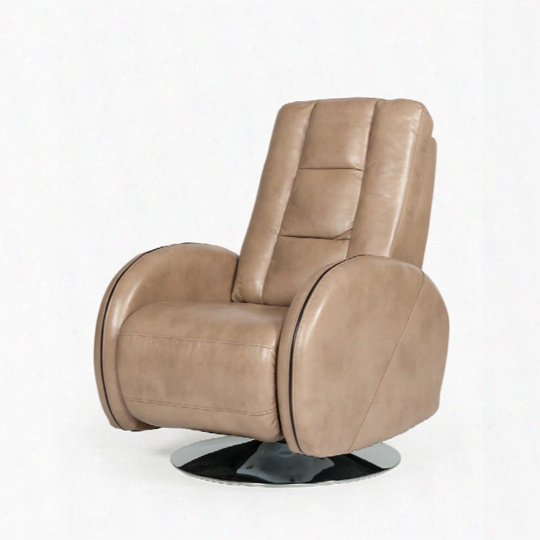 Divani Casa Templin Modern Brown Leatherette Recliner Chair