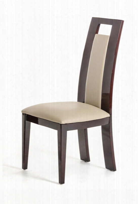 Douglas - Modern Ebony And Taupe Dining Chair (set Of 2)