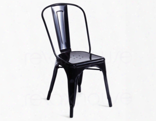 Elan - Modern Black Metal Side Chair (set Of 4)