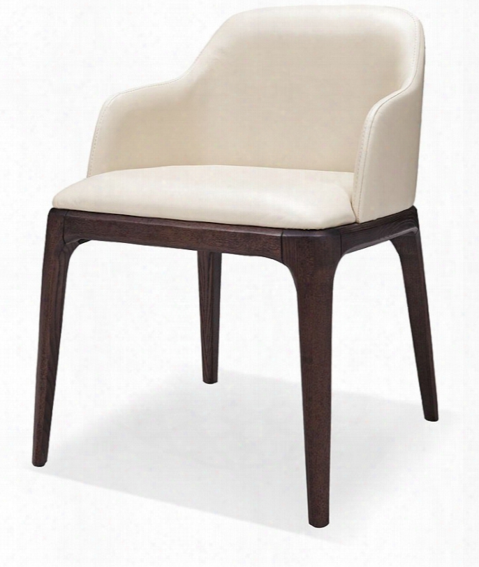 Margot Modern Cream Eco-leather Dining Chair