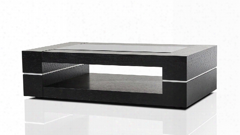 Mesa Modern Black Oak Coffee Table