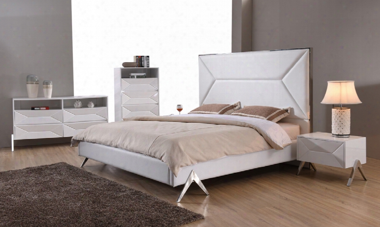 Modrest Candid Modern White Bedroom Set