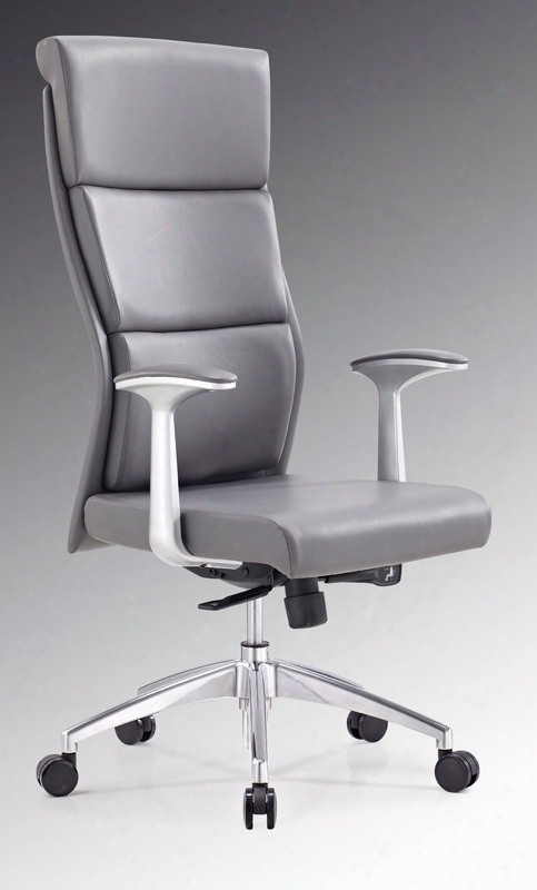 Modrest Ellison Modern Grey High-back Office Chair