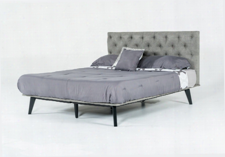 Modrest Gibson Modern Grey Fabric Bed