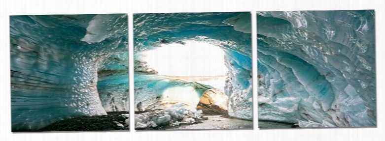 Modrest Ice Cave 3-panel Photo On Canvas